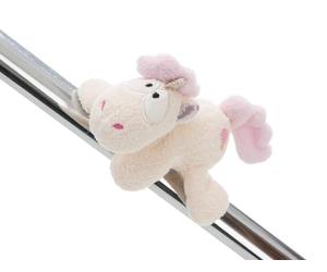 NICI 61903 MagNICI Creamy Pink Peluche Mini Licorne, 12 cm, Blanche, avec Aimant, Adhère À : Surfaces Métalliques, Tableaux Magnétiques, Poignées De Sac comme Compagnon De Voyage