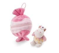 NICI 61916 Licorne Sweety Rainbow en Peluche, Douce, Mignonne, Motif Bonbon avec Boucle, pour Câliner Et Jouer, Excellente Idée De Cadeau, pour Enfants Et Adultes, 10 cm, Multicolore