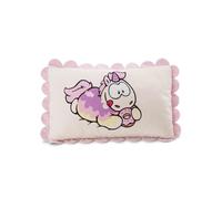 NICI 61917 Coussin Motif Licorne Sweety Rainbow, 43 x 25 cm, Blanc, Moelleux, pour Garçons, Filles, Bébés Et Amateurs De Doudous, Idéal pour La Maison, La Maternelle Ou Les Déplacements