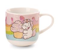 NICI 61932 Theodor & Friends Tasse, 420 ML, 9,5 x 9,5 cm, Multicolore, Tasse À Thé, Tasse À Café, en Porcelaine, avec Anse, pour Boissons Froides Et Chaudes, Café, Thé, Lait, Cacao