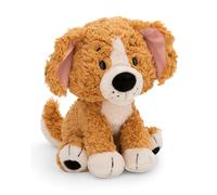 NICI 62136 Chien En Peluche, Doux, Mignon, Pour Câliner Et Jouer, Excellente Idée De Cadeau, Pour Enfants Et Adultes, 20 cm, marron