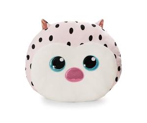 NICI 62207 GLUBSCHIS Coussin, Motif Chouette Lowidou, 35 x 30 cm, rose, Moelleux, Pour Garçons, Filles, Bébés Et Amateurs De Doudous, Idéal Pour La Maison, La Maternelle Ou Les Déplacements