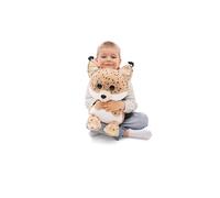 NICI 62210 Glubschis Peluche au Motif de Lynx Lenzo, 45 cm, Beige, Douce, Adorable Compagnon pour câlins et Jeux, Superbe idée Cadeau pour Enfants et Adultes