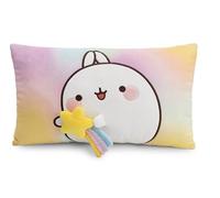 NICI 62223 Coussin au Motif de la Peluche Molang, 43 x 25 cm, Douillet, Blanc, pour Enfants et Adultes, pour la Maison, la Maternelle ou Les déplacements