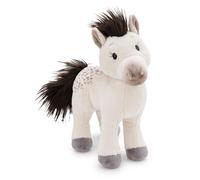 NICI 62235 Jument Mony K. en peluche, 17 cm, blanche, douce, adorable poney pour câliner et jouer, superbe idée cadeau pour enfants et adultes