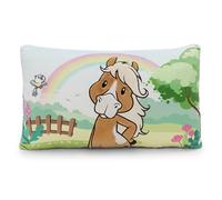 NICI 62244 Coussin au Motif de la Peluche Holly K. Pony la Jument, Marron, Ultra-Doux, pour garçons, Filles et Amateurs de Peluches, adapté à la Maison, à la Maternelle ou en déplacement