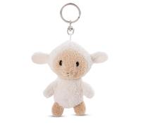 62247 Porte-clés avec peluche au motif de mouton Sheepmila, 10 cm, blanc, compagnon fidèle pour sac à dos ou sac à main, pour petits et grands