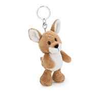 NICI 62261 Porte-clés avec Peluche au Motif de Chevreuil René, 10 cm, Marron, fidèle Compagnon pour Sac à Dos ou Autre Sac, pour Petits et Grands