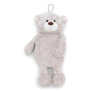 NICI 62330 Bouillotte Au Motif D’Ours Finni, 350 ML, 34 cm, Grise, Peluche Chauffante À Partir De 10 Mois, Bouillotte en Peluche pour Enfants Et Adultes