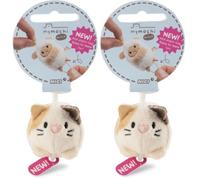 NICI 62377 Chat Angy en Peluche, 5 cm, Beige, Doux, Adorable Compagnon pour câlins et Jeux, Superbe idée Cadeau pour Enfants et Adultes (Lot de 2)
