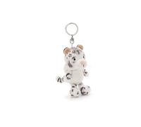 NICI 62400 Porte-clés avec Peluche au Motif de léopard des neiges Eleni Snowbell, 10 cm, Blanc, fidèle Compagnon pour Sac à Dos ou Autre Sac, pour Petits et Grands