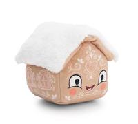 NICI 62409 Figurine en Peluche en Forme de Maison en Pain d’épice, 15 cm, Marron, Douce, Douillette, Adorable Compagnon pour câlins et Jeux, Superbe idée Cadeau pour Enfants et Adultes