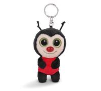 NICI 62590 Glubschis Porte-clés avec Peluche au Motif de Coccinelle Lily May, 9 cm, Noir, fidèle Compagnon pour Sac à Dos ou Autre Sac, pour Petits et Grands