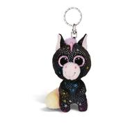 NICI 62591 Glubschis Porte-clés avec Peluche au Motif de Licorne Vita-Mi, 9 cm, Noir, fidèle Compagnon pour Sac à Dos ou Autre Sac, pour Petits et Grands