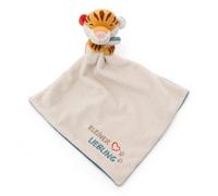 NICI Doudou bébé 49750 – Tigre moelleux 22 x 22 cm, brodé «Kleiner Liebling» – Cadeau naissance