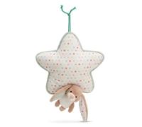 NICI Boîte à musique étoile 21x20 cm avec lapin Fjella 9 cm - rose - Peluche et aide au sommeil pour bébés et tout-petits, dès la naissance, à mettre dans le lit, le landau et le berceau - 61882