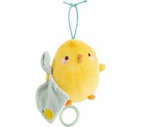 NICI boîte à Musique Piu Piu 13 cm Jaune - Peluche pour Les bébés et Les Tout-Petits, pour Toucher, se blottir, Explorer et s'endormir - 49476