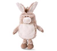 NICI Bouillotte âne 300 ML 34 cm Beige - 2 en 1 - Peluche Doux et câlin & Chauffe-lit pour Filles et garçons - Jouet en Peluche, Sac Chauffant pour lit à partir de 10 Mois