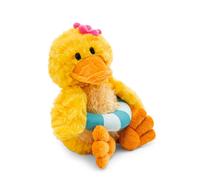 NICI Peluche Doudou Canard 18 cm – Jaune avec Bouée, Doux, Idée Cadeau (62892)