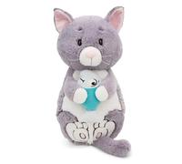 Nici Doudou chat avec poisson 40 cm chat en peluche