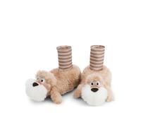 NICI Chaussons en peluche chauds à semelle antidérapante | Pantoufles en peluche tout doux avec semelle antidérapante, chaudes et confortables pour tous