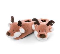 NICI Chaussons Jonte le Renne Taille 38-41 L I Chaussons Antidérapants Enfants Adultes I Pantoufles Animaux en Peluche Chauds et Douillets Filles et Garçons - 48339