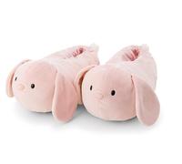 NICI Chaussons pour Enfants et Adultes mymochi Lapin Pibu 36-39 (Taille M), Roses, en Peluche, Doux et Chauds, avec Semelle antidérapante, Pantoufles - 62350