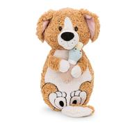 NICI 62165 Chien avec Canard en Peluche, Doux, Mignon, pour Câliner Et Jouer, Excellente Idée De Cadeau, pour Enfants Et Adultes, 40 x 20 cm, Marron