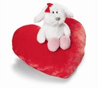 Nici Chien Loulou Coussin sur Coeur 10 cm