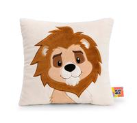 NICI Coussin Lion, 30 x 30 cm, Marron - 62750 | Coussin moelleux pour enfants et adultes, coussin en peluche, idéal pour la maison, le jardin d'enfants ou les déplacements