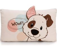 NICI 62163 Coussin Motif Chien, 43 x 25 cm, Marron, Moelleux, pour Garçons, Filles, Bébés Et Amateurs De Doudous, Idéal pour La Maison, La Maternelle Ou Les Déplacements