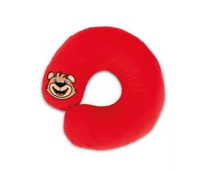 NICI Coussin de Nuque pour Enfants Le FC Bayern Munich Ours Berni 25x25cm - Coussin de Nuque, Coussin Moelleux pour Enfants, Filles et garçons, Parfait comme Coussin de Voyage - 49657