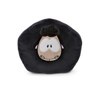NICI Coussin en Peluche Mouton Noir 35x33cm Noir - Coussin en Peluche Doux pour Les garçons, Les Filles, Les bébés - idéal pour la Maison, la Maternelle ou en déplacement - 49923