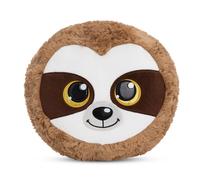 NICI Coussin en Peluche GLUBSCHIS Paresseux Heywood 32x32cm Brun - Oreiller en Peluche Doux pour Les garçons, Les Filles - idéal pour la Maison, la Maternelle ou en déplacement
