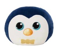 NICI 62209 GLUBSCHIS Coussin Motif Pingouin Sniffy, 35 x 30 cm, Bleu, Moelleuse, pour Garçons, Filles, Bébés Et Amateurs De Doudous, Idéal pour La Maison, La Maternelle Ou Les Déplacements