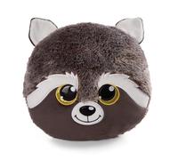 NICI- Coussin GLUBSCHIS Raton Laveur Clooney Candy 30x30cm Gris-Oreiller Doux pour Les garçons, Les Filles, Les bébés & Les Amateurs de Peluches-Idéal Non Seulement pour la Maison, 48586