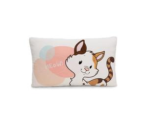 NICI Coussin Motif Chat porte-bonheur, 43 x 25 cm, Marron, Moelleux, Pour Garçons, Filles Et Amateurs De Doudous, Idéal Pour La Maison, La Maternelle Ou Les Déplacements - 62164