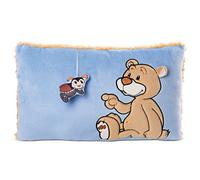NICI Coussin Ours Mielo 43 x 25 cm - Coussin rectangulaire en Peluche doux, Coussin décoratif avec adorable Ours en Peluche pour Enfants et Adultes, 48787, super Idée Cadeau, beige