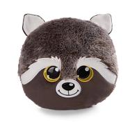 NICI- Coussin GLUBSCHIS Raton Laveur Clooney Candy 30x30cm Gris-Oreiller Doux pour Les garçons, Les Filles, Les bébés & Les Amateurs de Peluches-Idéal Non Seulement pour la Maison, 48586