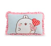 NICI Coussin Molang, 43 x 25 cm, Bleu - 62790 | Doudou moelleux pour enfants et adultes, Idéal pour la maison, le jardin d'enfants ou les déplacements