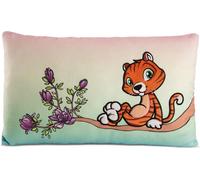 NICI Coussin douillet Tiger Mandarina 43 x 25cm - Coussin douillet avec dame tigre pour filles, garçons & bébés, Coussin rectangulaire en peluche - 49796