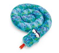 NICI Coussin Serpent Rond 30cm Vert - Coussins en Peluche Doux pour Les garçons, Les Filles, Les bébés - idéal pour la Maison, la Maternelle ou en déplacement