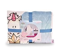 NICI Couverture en Peluche avec Theodor la Licorne env. 140 x 175cm - Couverture Douce pour Bébés et Enfants - Couverture Douillette I Couverture Chaude pour Filles et Garçons - 48170
