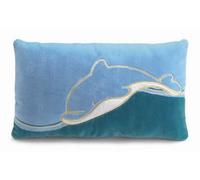 NICI Dauphin Coussin rectangulaire Turquoise 43 x 25 cm