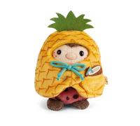 NICI doudou coccinelle Dozz 8 cm avec noix de coco & costume ananas en boîte cadeau - rouge - Peluche douce, adorable pour câliner et jouer, pour enfants et adultes, une excellente idée cadeau - 61651