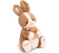 NICI doudou Lapin Hopsala & son petit 25 cm - marron - Peluche douce, adorable pour câliner et jouer, pour enfants et adultes, une excellente idée cadeau - 61631