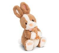 NICI doudou Lapin Hopsala & son petit 25 cm - marron - Peluche douce, adorable pour câliner et jouer, pour enfants et adultes, une excellente idée cadeau - 61631