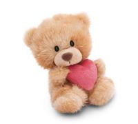 NICI Doudou Ours avec Coeur 18cm - Brun Clair - Peluche Douce, Adorable pour câliner et Jouer, pour Enfants et Adultes, Une Excellente idée Cadeau | 61559