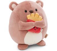 NICI Peluche Ours Nomo de 27 cm avec des Frites Brun - Doudou en Peluche, Mignonne Peluche à câliner, pour Jouer, pour Enfants et Adultes, Une Excellente idée de Cadeau - 61408