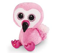 NICI Doudou - Peluche GLUBSCHIS Flamant Rose Fairy-Fay 15cm, avec des Grands Yeux Scintillants